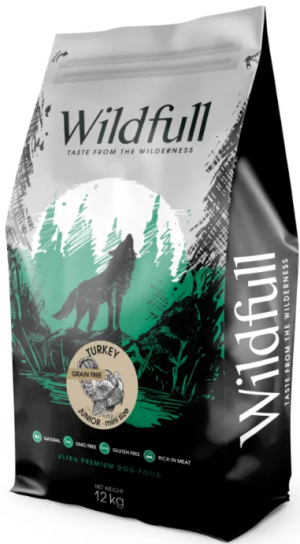Wildfull Turkey Junior Mini Size - за малки кученца от мини породи с пуйка 12 кг