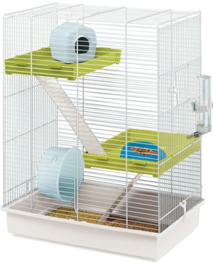 CAGE HAMSTER TRIS WHITE - Оборудвана клетка за хамстери