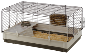 CAGE KROLIK LG GREY - Оборудвана клетка за зайци - сива