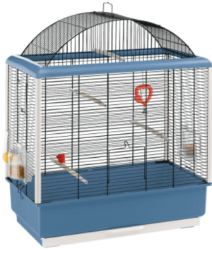 CAGE PALLADIO 4 BLACK - Оборудвана клетка за птици 