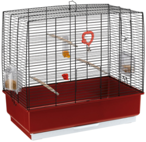 CAGE REKORD 3 BLACK - Оборудвана клетка за птици 