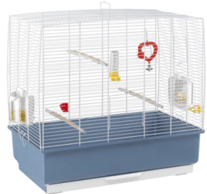 CAGE REKORD 3 WHITE - Оборудвана клетка за птици