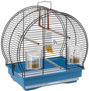 CAGE LUNA 1 BLACK - Оборудвана клетка за птици