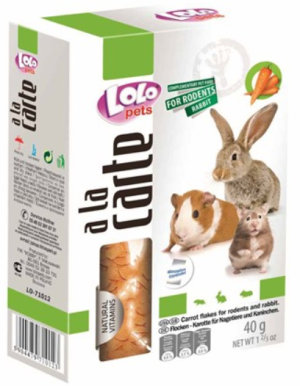 LOLO PETS Витамини за гризачи - Моркови 40г