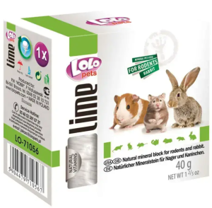 LOLO PETS Минерален блок/Креда за гризачи - Натурален 40гр