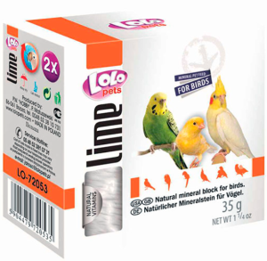 LOLO PETS Минерален блок/Креда за птици - Натурален
