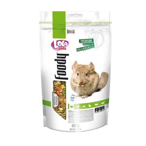 LOLO PETS Пълноценна храна за чинчила 600гр