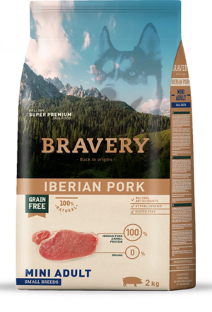Bravery Iberian Pork Small & Mini Breeds Adult Dog - Пълноценна храна за израснали кучета от дребни и мини породи с иберийско свинско