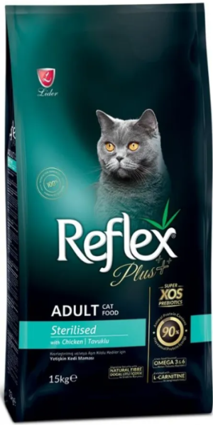 Reflex Plus Sterilised Chicken Adult Cat - Пълноценна храна за израснали кастрирани котки от всички породи с пилешко