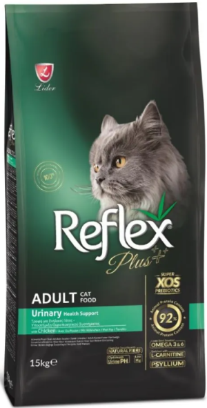 Reflex Plus Urinary Chicken Adult Cat - Пълноценна храна за израснали котки от всички породи с пилешко и с грижа за уринарния тракт