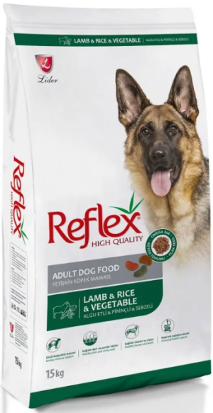 Reflex Lamb, Rice and Vegetable Adult Dog Food - Храна за израснали кучета с агнешко, ориз и зеленчуци 15 кг.