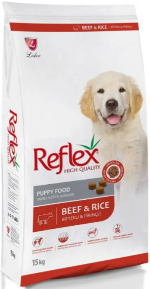 Reflex Puppy Beef - Храна за подрастващи кучета от всички породи 15 кг