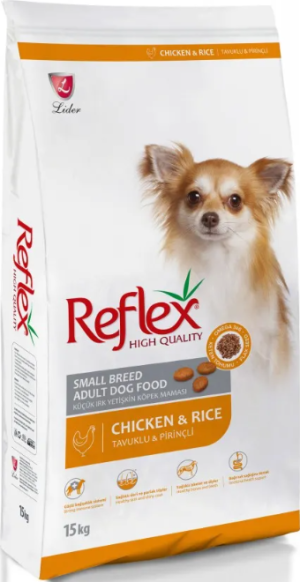 Reflex Small Breed Adult Dog Food with Chicken - Пълноценна храна за израснали кучета от дребни породи с пилешко 15 кг