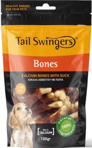 Pet-Interest TAIL SWINGERS Calcium Bones with Duck – Калциев кокал с патешко месо