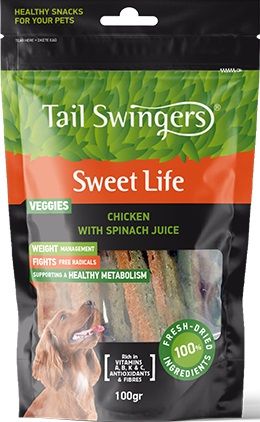 Pet-Interest TAIL SWINGERS Chicken and Spinach juice  – Пилешки лакомства със сок от спанак