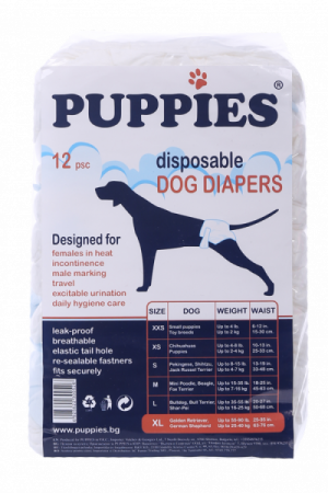 Puppies 12бр. Памперси/Пелени за женски кучета 