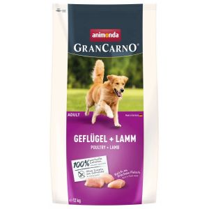 GranCarno Adult - суха храна за израснали кучета с птиче и агнешко