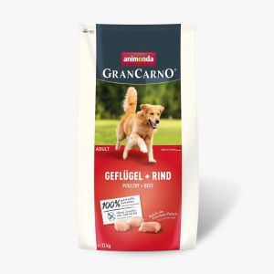 GranCarno Adult - суха храна за израснали кучета с птиче и говеждо