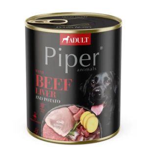 Piper Adult Beef Liver/Patoto 800g - Телешки дроб/картофи 800г.