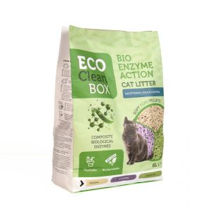 Eco Clean Box Тофу котешка тоалетна с био ензими НАТУРАЛ