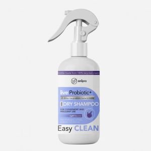 anipro Live Probiotic+ Easy Clean - пробиотичен сух шампоан за кучета без отмиване нежен бриз 500 мл.