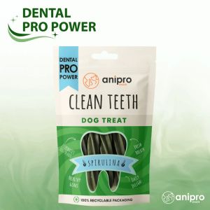 anipro Dental Pro Power фузили със спирулина, 84 г, зелен чай