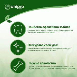 anipro Dental Pro Power фузили със спирулина, 84 г, зелен чай