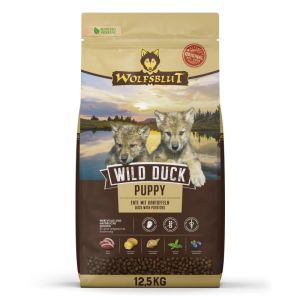 Wolfsblut Wild Duck Puppy храна за малки кученца с дива патица и картофи, 12.5 кг