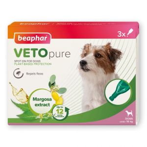 Beaphar Veto Bio Spot On Dog - за кучета до 15кг, 3 броя, репелентни капки