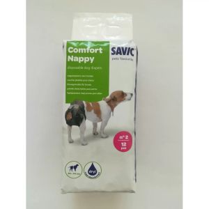 Памперс за куче Savic, T2, 34-50см, 12бр 