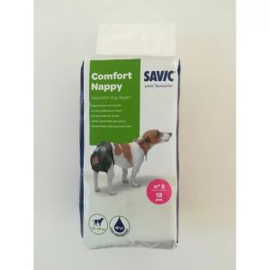 Памперс за куче Savic, T3, 36-48см, 12бр 
